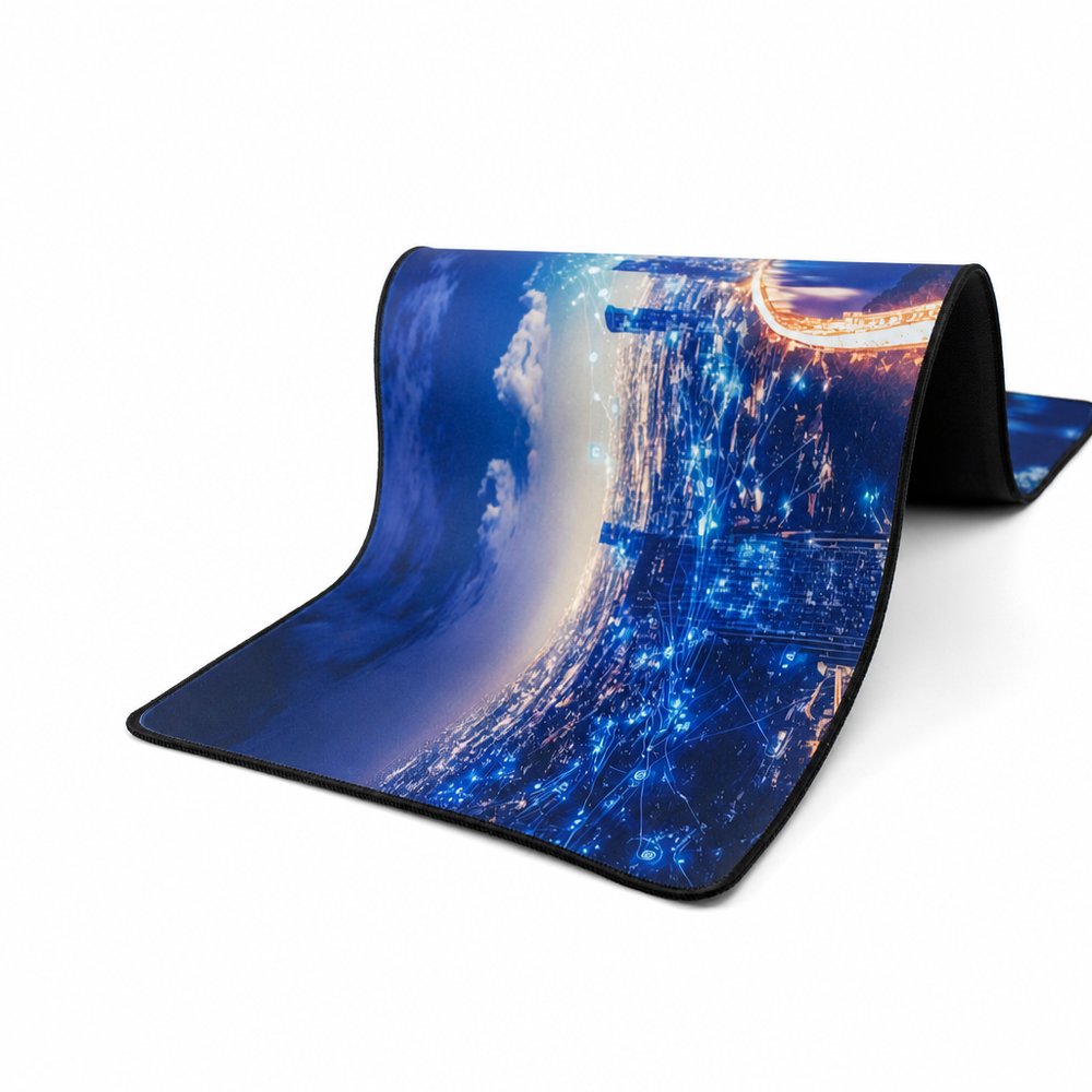 Rubber Desk Mat — Full Workstation Surface