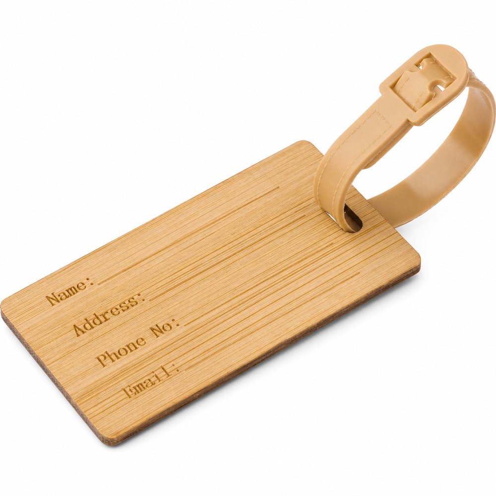Flight Bamboo Luggage Tag