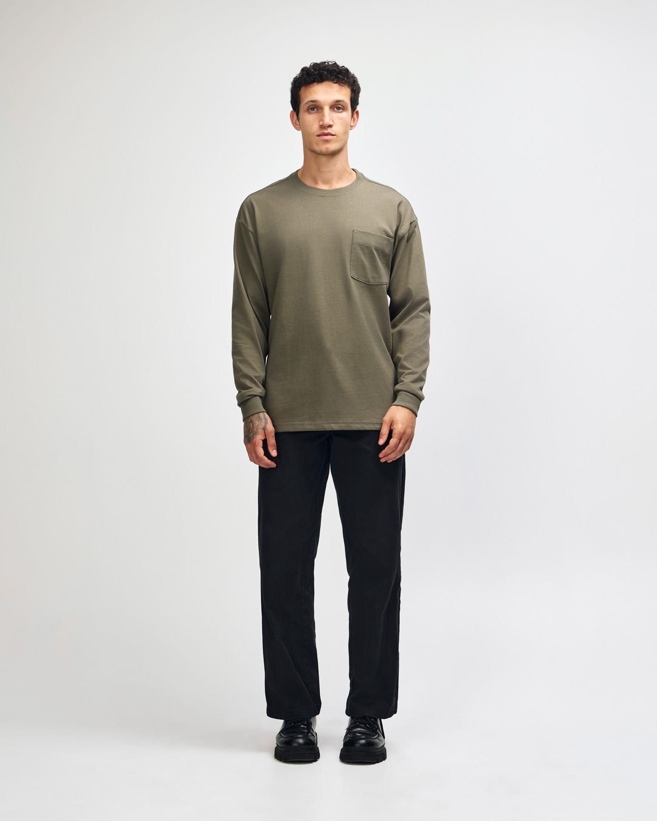 Super Heavyweight Long Sleeve Pocket Tee