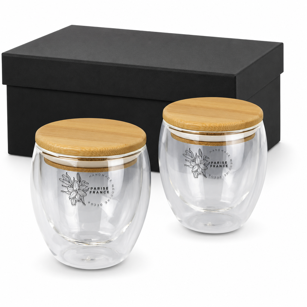 Azzurra Double-Wall Glass Cup Set 250ml