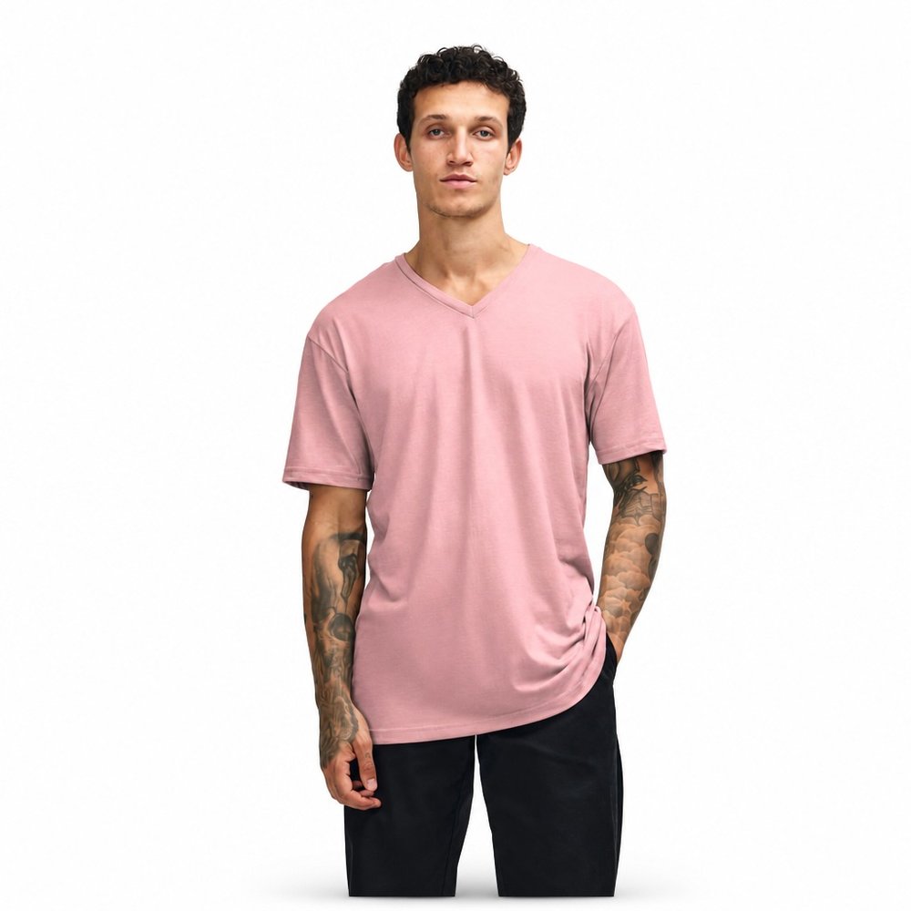 American Apparel CVC Unisex V-neck T-shirt