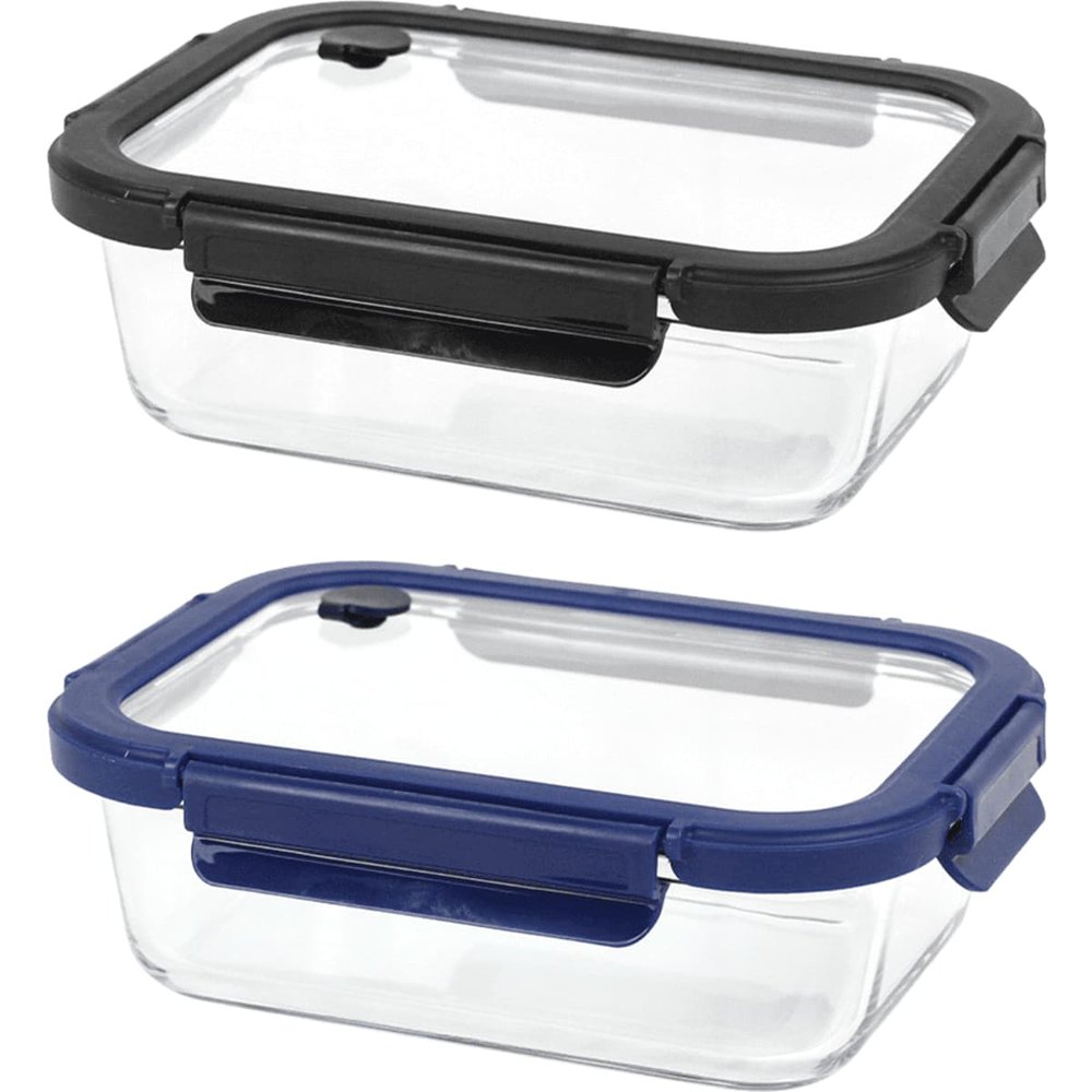 Trekk Crib Glass Lunch Box with Snap-Lock Lid