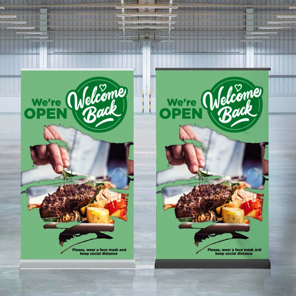Block-Out Satin Pull-Up Banner Display
