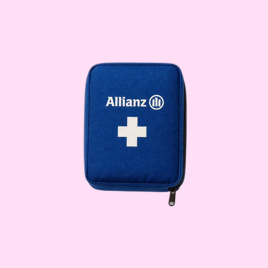Allianz Allianz first-aid pouch (flatlay) produced by Sense2